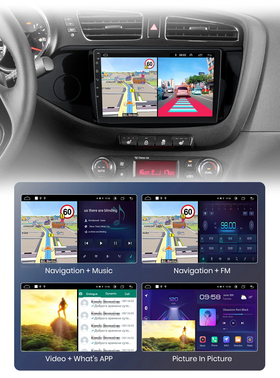 Junsun carplay android auto autoradio für kia ceed jd cee'd 2012-2018 intelligente systeme stereo multimedia autoradio – Detail 22