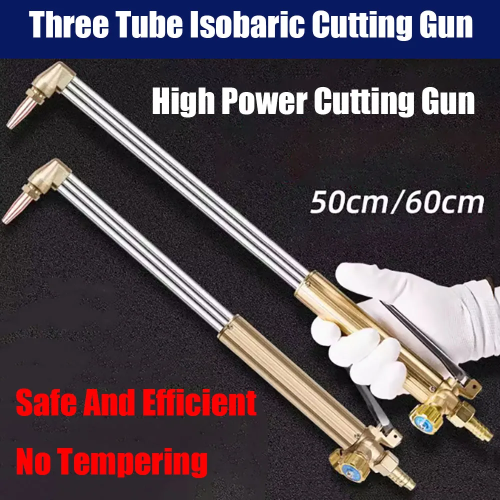 Isostatic Pressure Torch High-Power Pressure Handle Type, Propane Acetylene Three Tube Explosion-Proof And Anti Backfire Cutting