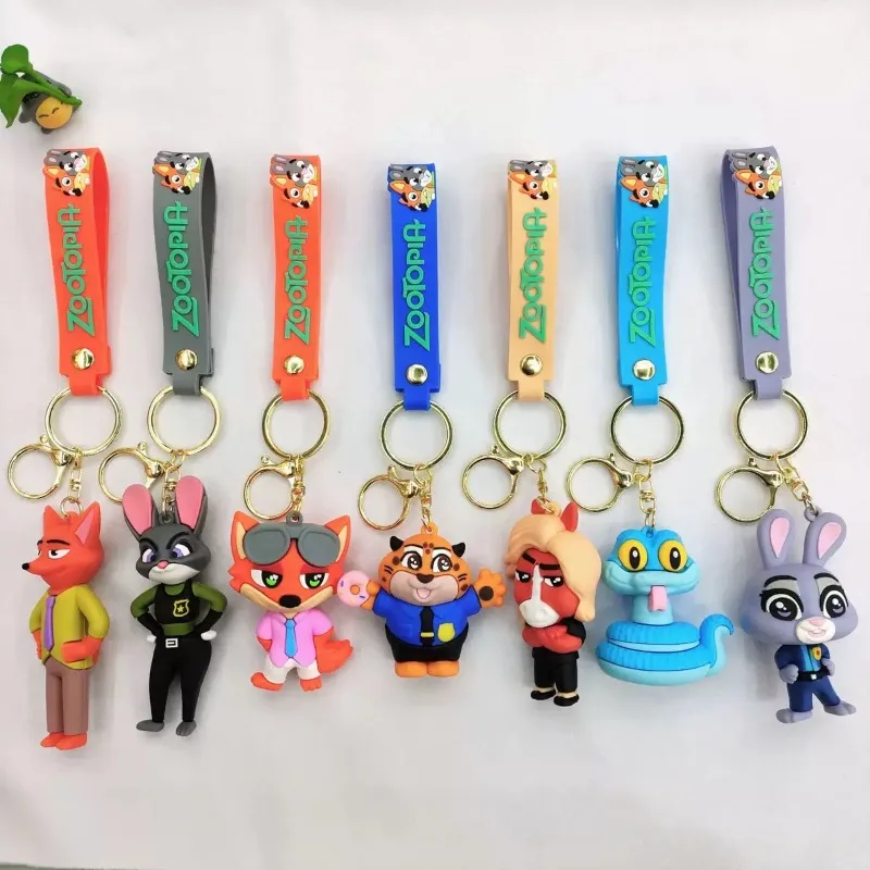 

//Zootopia 2 Keychain Cute Judy Hopps, Nick Wilde Doll, Couple Backpack Decor Pendant Car key Chain Accessories Xmas Present