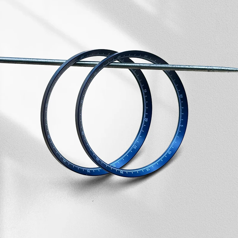 Mod 38.35mm*34mm Copper Watch Chapter Ring Fits Japanese Men's Watch Repair Accessories Parts