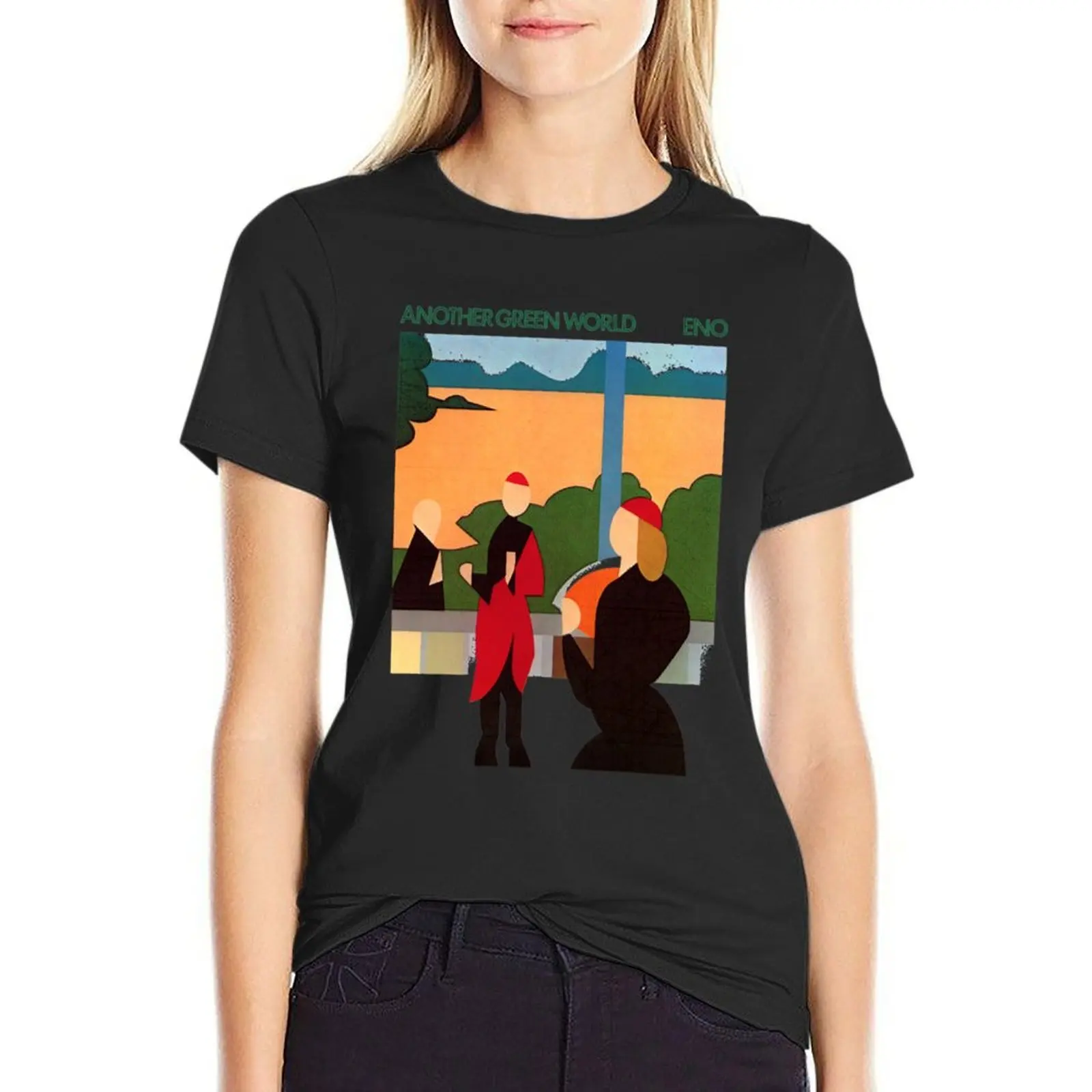 

Brian Eno Another Green World High Quality T-shirt cute tops kawaii clothes Female clothing tops Women