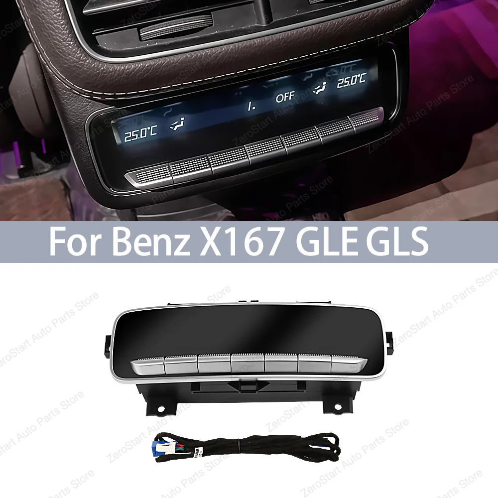For Mercedes Benz GLE Class W167 GLE350 GLE450 Rear Air Conditional Panel Modificate Climate Rear Air Vent Control AC Screen