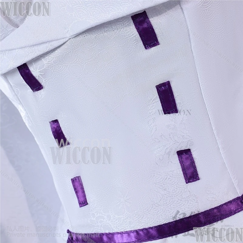 Emilia Anime Re Life en un mundo diferente de Zero disfraz de Cosplay vestido blanco peluca Lolita Prop niñas mujer Halloween personalizado