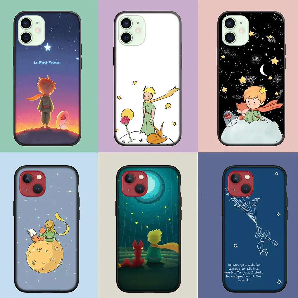 the little Le Petit Prince Cover Phone Case for Apple iPhone 16 11 Pro XS Max X XR 6 7 8 6S Plus + SE 2022 8+ Funda Soft Casing