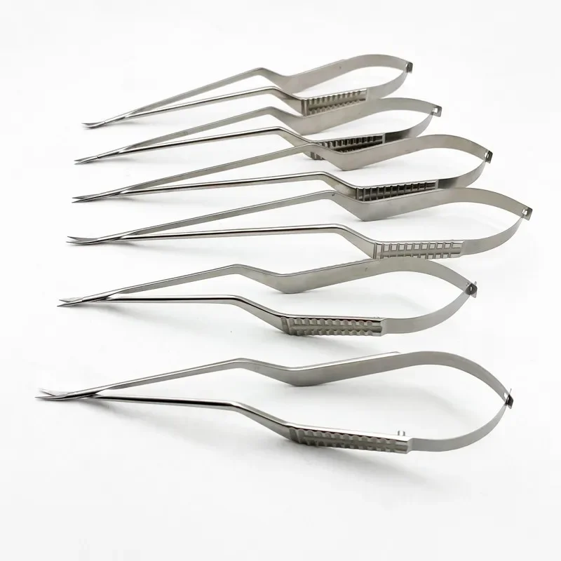 Stainless Steel Micro Scissors Microsurgical Instruments 185mm/260mm Microscissors Instruments