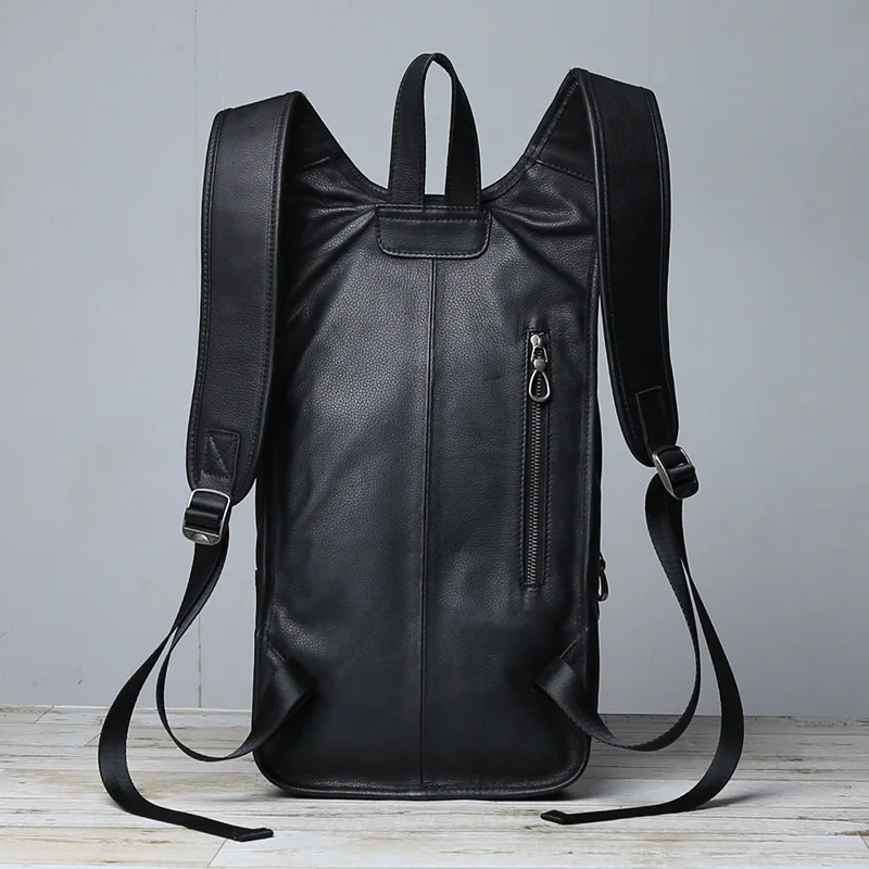 New Genuine Leather Men's Shoulder Bag Headlayer Cowhide Backpack Business Travel Computer Bag Trendy Fashion Cowhide Bag