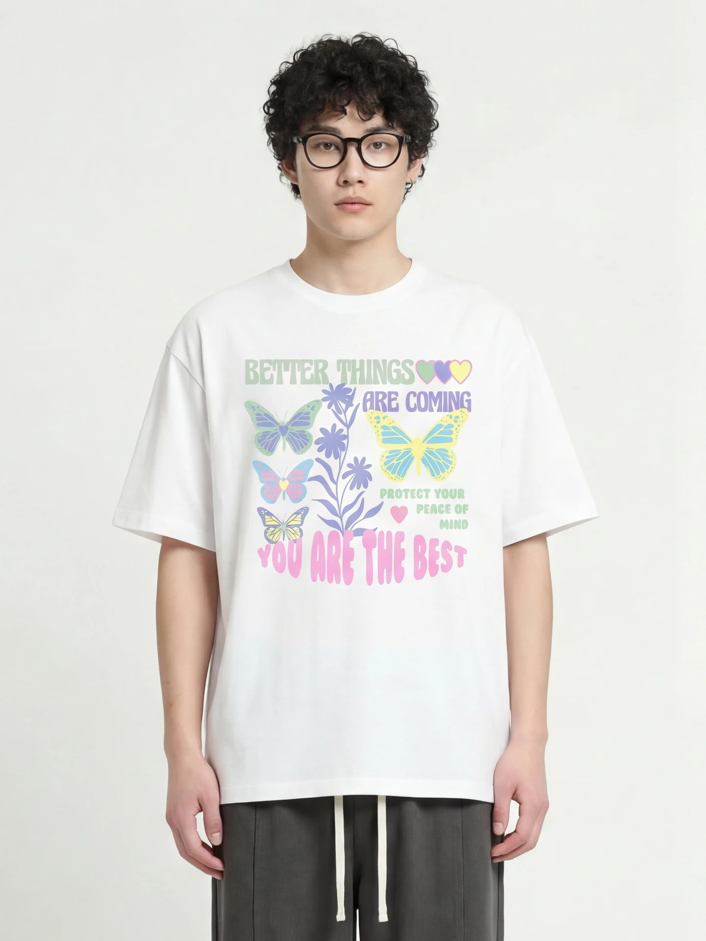 

Цветная футболка с цветочным принтом, короткий рукав, круглый вырез, мужская этническая одежда, летняя модная тенденция 2026 года