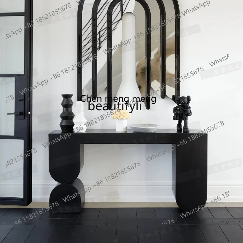 LBX Nordic Creative Console Tables Model Room Club a Long Narrow Table Modern Light Luxury Simple Side View Table Hotel