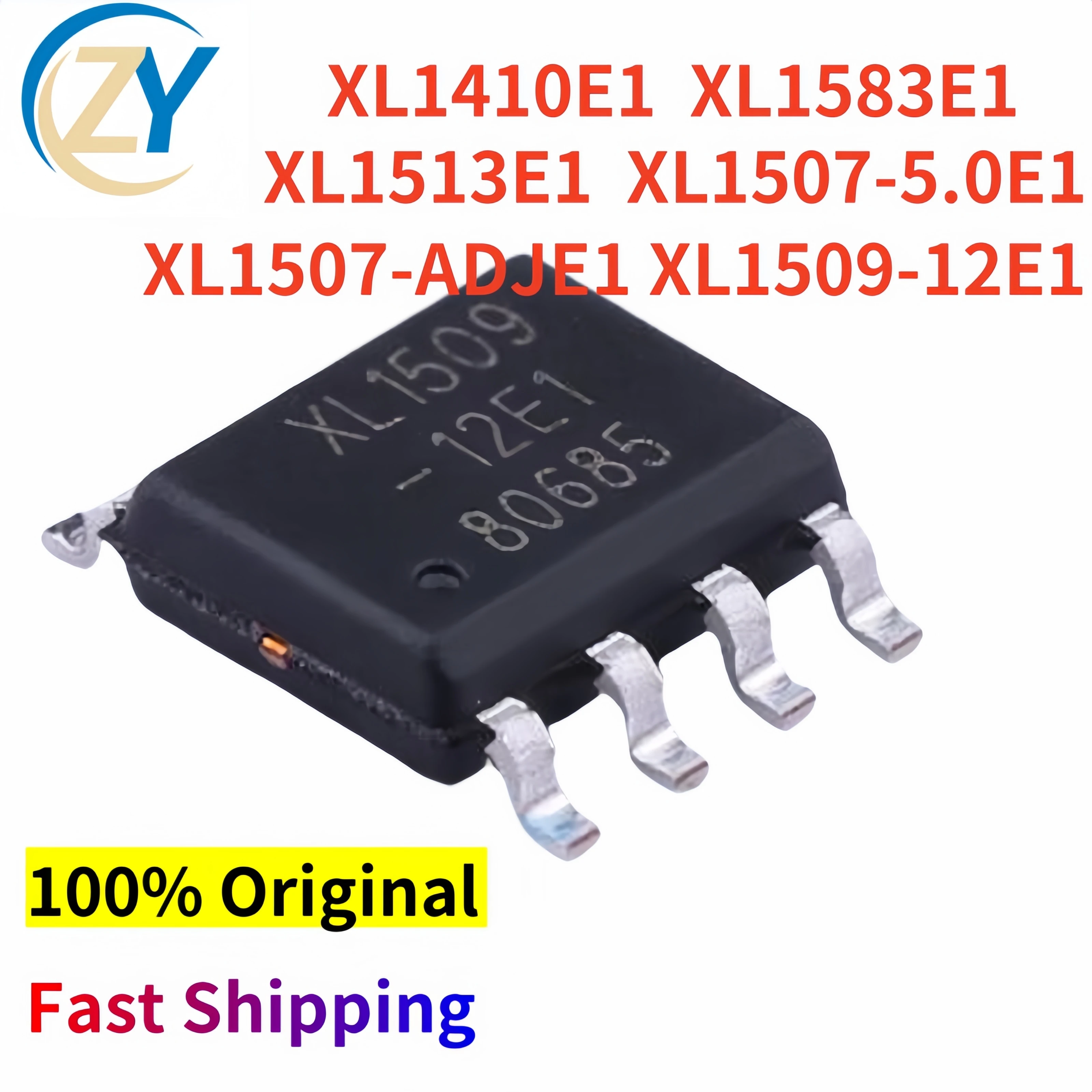 (10pcs) XL1410E1 XL1583E1 PMICs XL1513E1 XL1507-5.0E1 SOP-8 XL1507-ADJE1 150KHz XL1509-12E1 4.5V to 40V New & In Stock