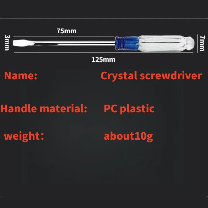 Crystal Mini Screwdriver Wholesale Mobile Repair Tool Small Screwdriver Head Set Tool, with Magnetic Features screwdrivertoosl