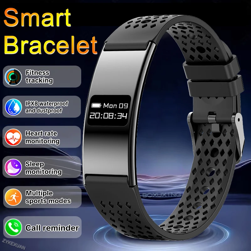 2026New Fitness Tracker Smart Bracelet Men IPX8 Waterproof Heart Rate Sleep Monitor Outdoor Sport Pedometer GPS Track Smartwatch