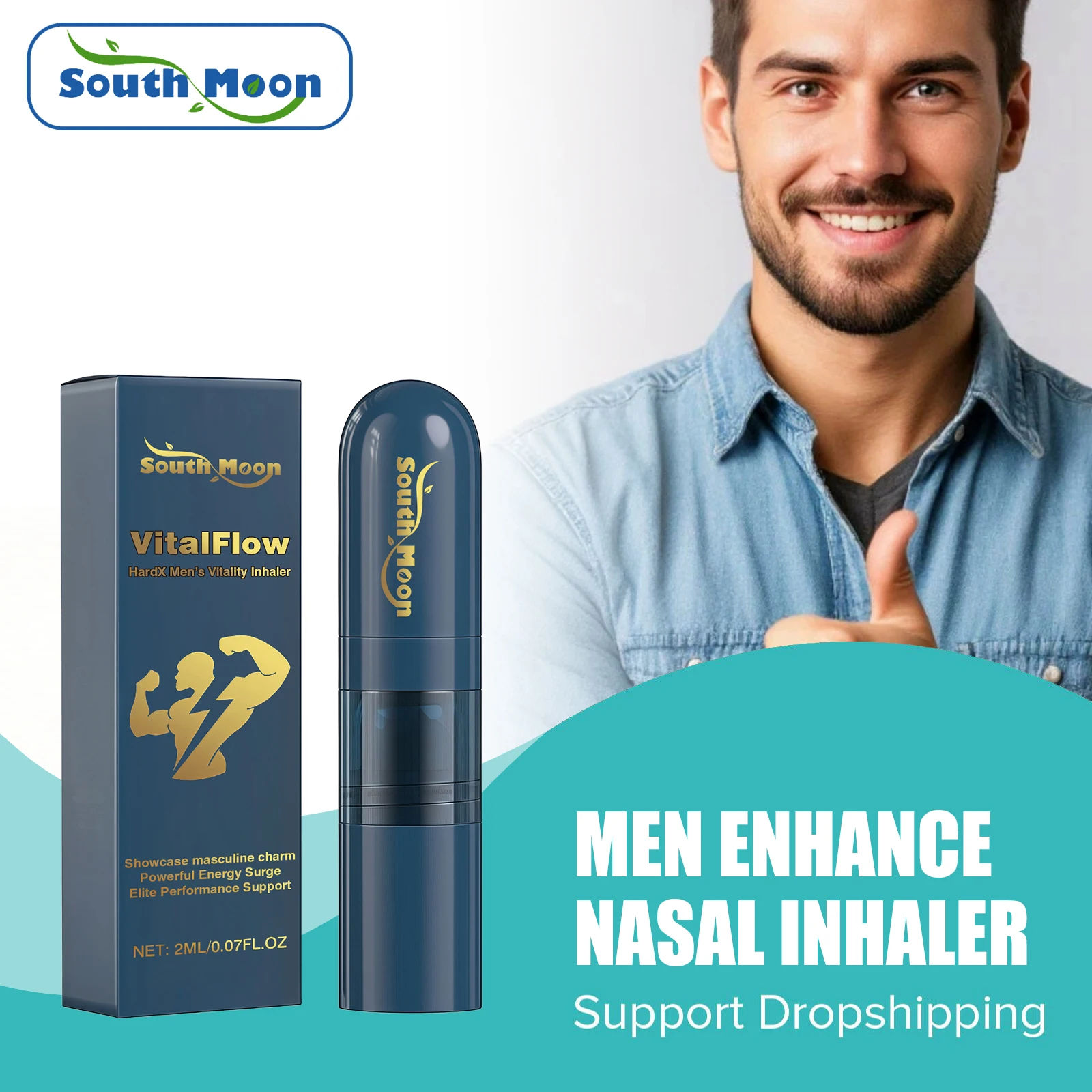 Men Energy Enhancer Nasal Inhaler Boost Endurance Promote Energizing Level Relieve Fatigue Refreshing Fragrance Nasal Inhaler