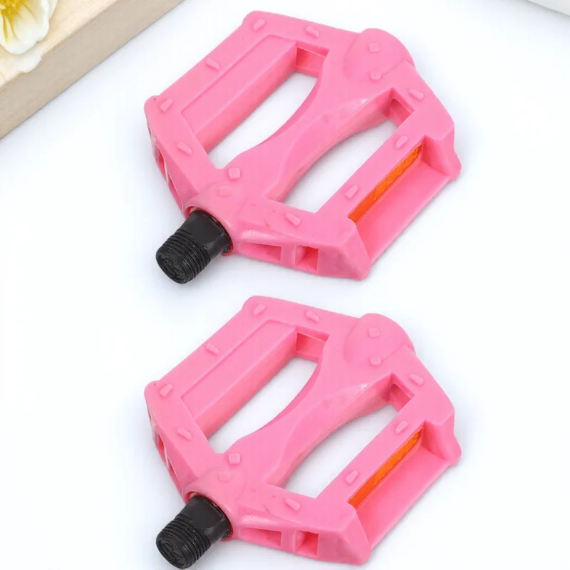 

s Bike Pedals Durable Plastic Iron Easy Installation Stable Support Antislip s Folding Youth Mountain Bike