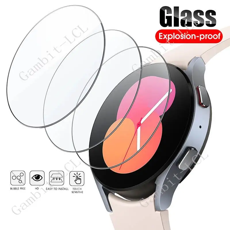 Tempered Glass Screen Protector For Samsung Galaxy Watch4 Watch5 Pro 45MM 40MM 44MM Classic 42MM 46MM  Watch Film Accessories