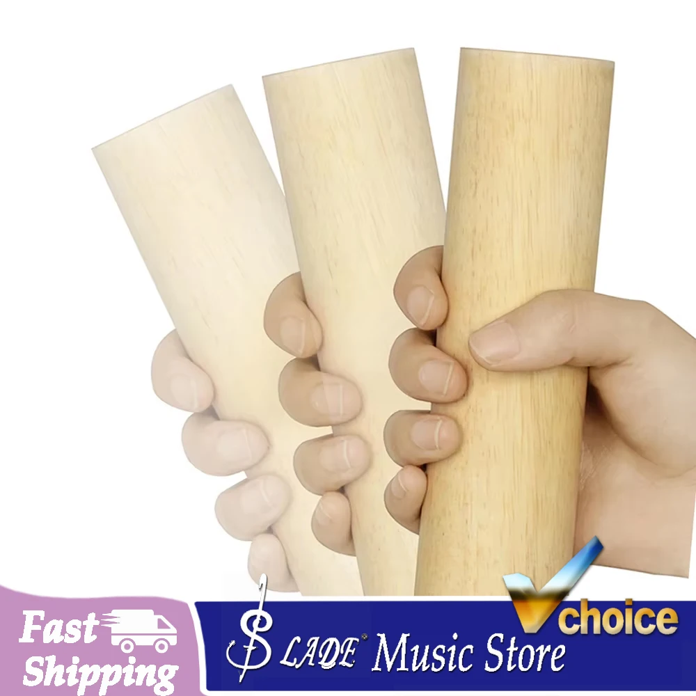 Cylinder Sand Shaker Wooden Percussion Instrument Hand Shaker for All Ages KTV Party Rhythm Musical Accessories Perfect Gift