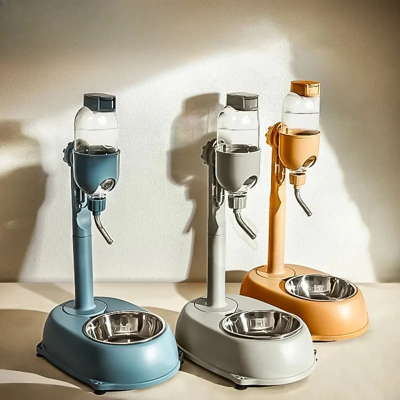 

Automatic Pet Dispenser Anti-tip Dog Bowl Drinking Water Bottle Feeder Hanging Kettle Cat Food Container Pets Supplies