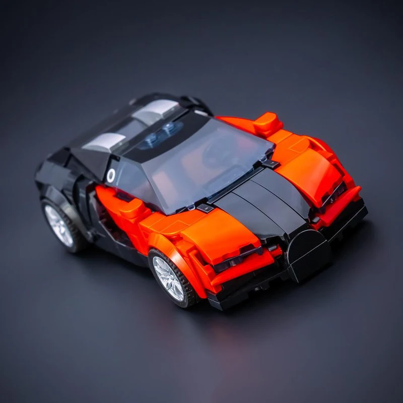324-teiliges MOC Kreativitäts-Garagen-Set DIY Sportwagen F.K.P. Hommage Bausteine Selbstmontage-Modellspielzeug Kindergeburtstagsgeschenk – Detail 7