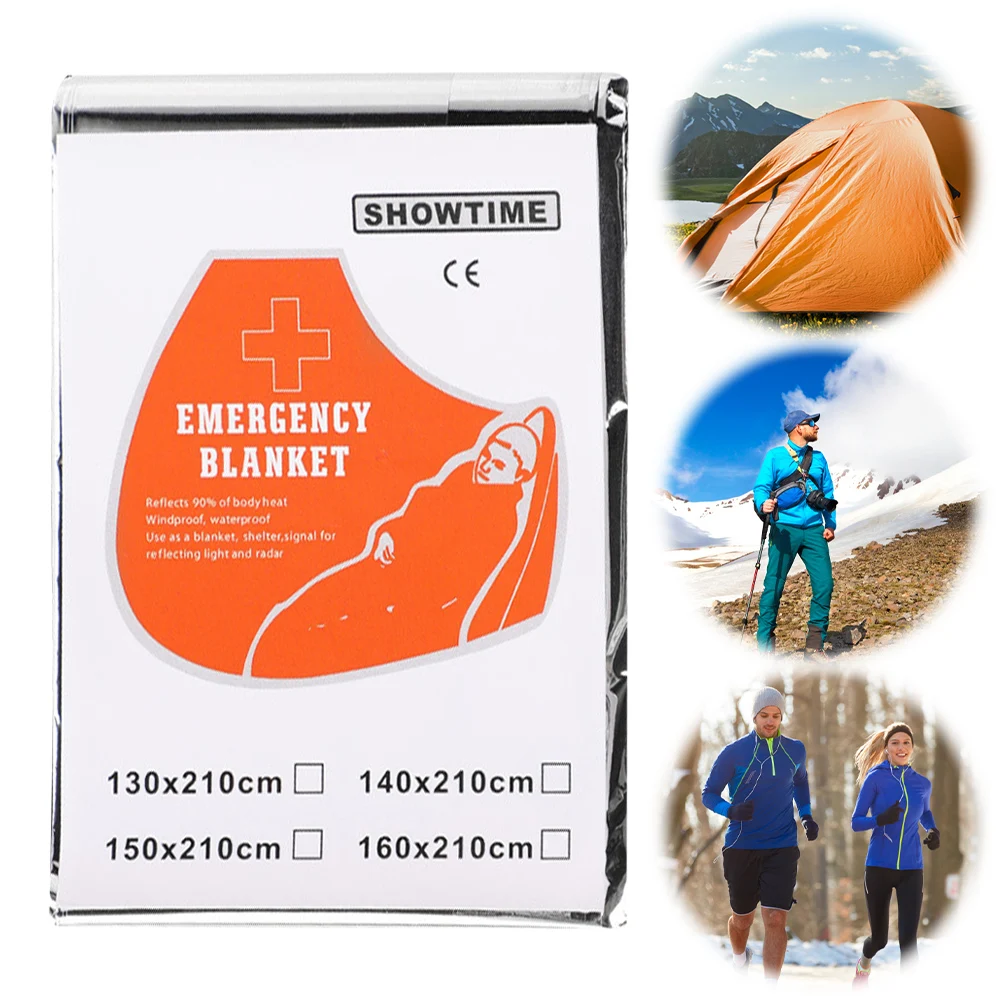 

Emergency Blanket Waterproof Survival Blanket Emergency Rescue Heat Preservation Blanket for Outdoor Survival Camping and Hiking