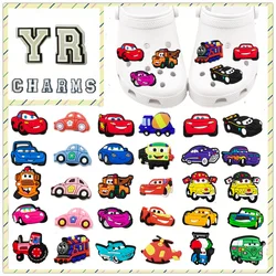 MINISO 1pcs cartoon cars shoe Charms clogs Aceessories for Sandals pins Decorate girls kid Gifts