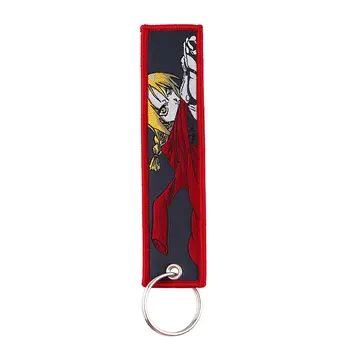 Klasický anime seriálový přívěsek na klíče Cool Keychain s výšivkou pro motocykly, auta, tašku, batoh, módní přívěsek na klíče 10 nejlepší prodej Klíčenka s anime motivem motocyklu - №9