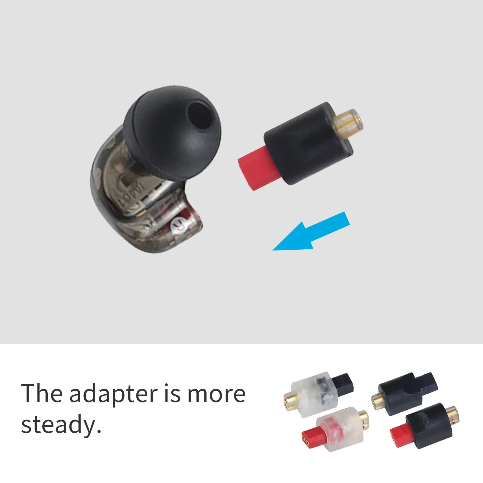 OKCSC سماعات محول QDC 2 دبوس أنثى إلى تكنيكا الصوت ذكر سماعات موصل ل AUDIO TECHNICA IM02 IM03 IM04 IM50 IM70