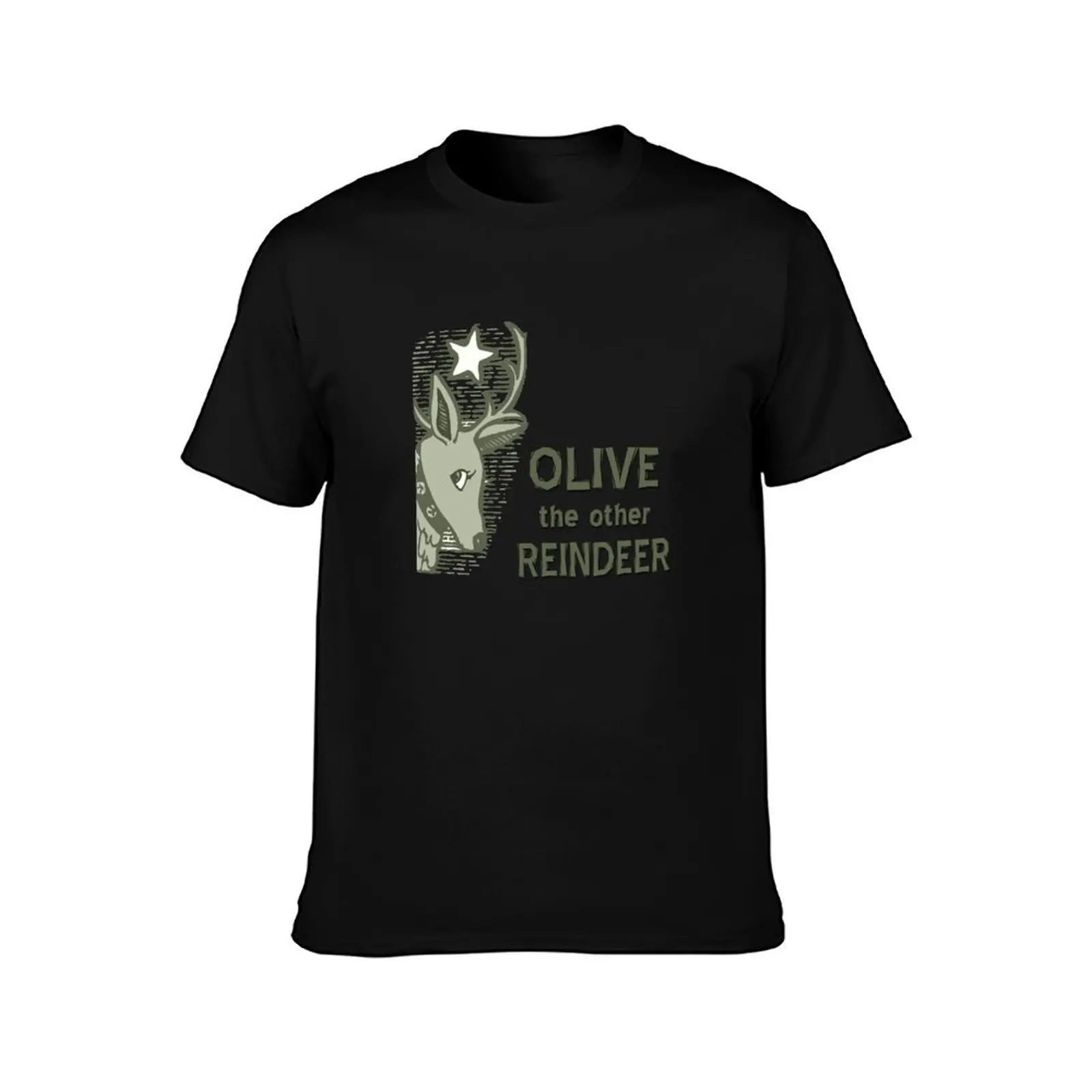Olive the Other Reindeer T-Shirt Modern Style Print T-Shirt