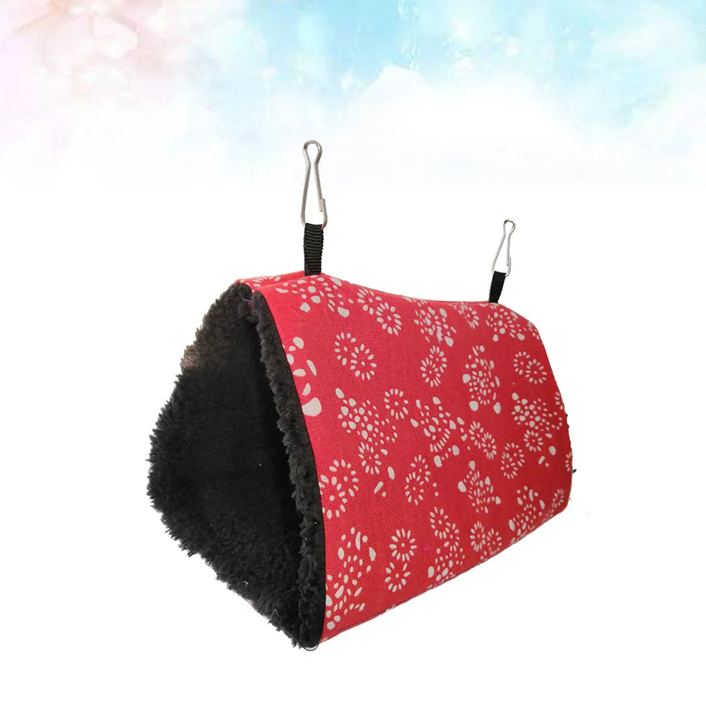 

1 шт. Утолщенное теплое гнездо-палатка для птиц, большой гамак для попугаев, домик-лежанка для птиц, уличный декор для гнездования