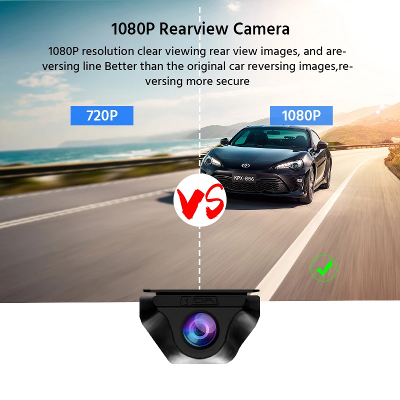 Yangood 2.5K Dashcam 10 ''جهاز تسجيل فيديو رقمي بالسيارات مرآة كاميرا مسجل فيديو الرؤية الخلفية دعم WIFI GPS للرؤية الليلية 24H وقوف السيارات الصندوق الأسود #4