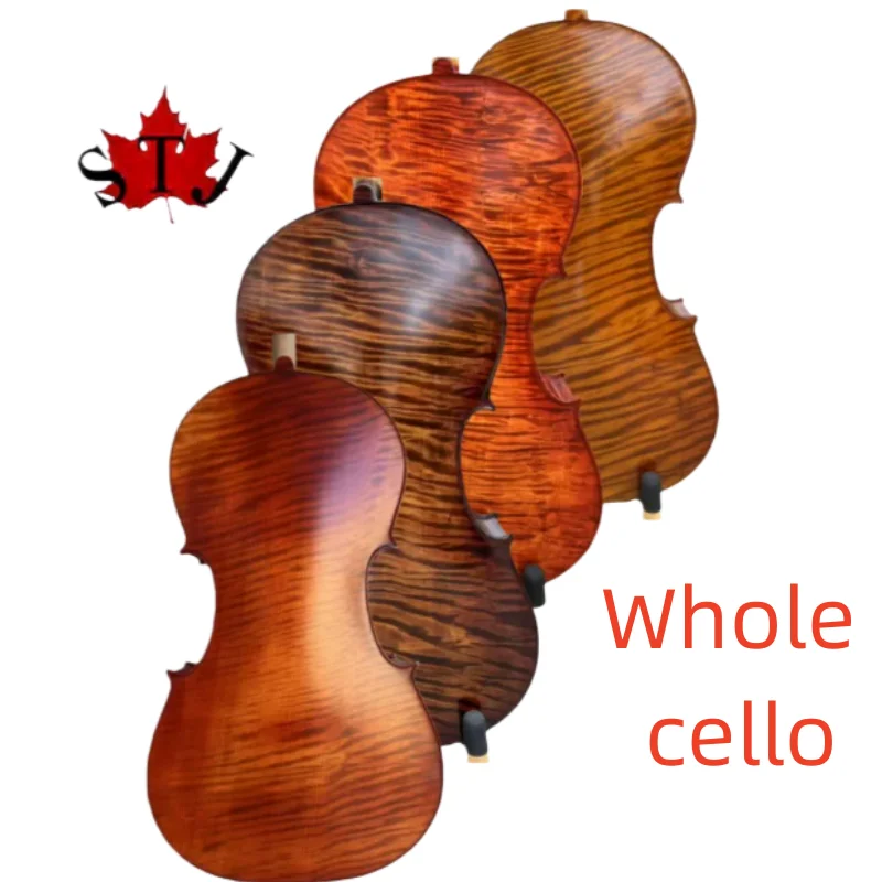 Special Professional Concert song Cello 1/4-4/4, Whole Flames Back.with hard case/Bow