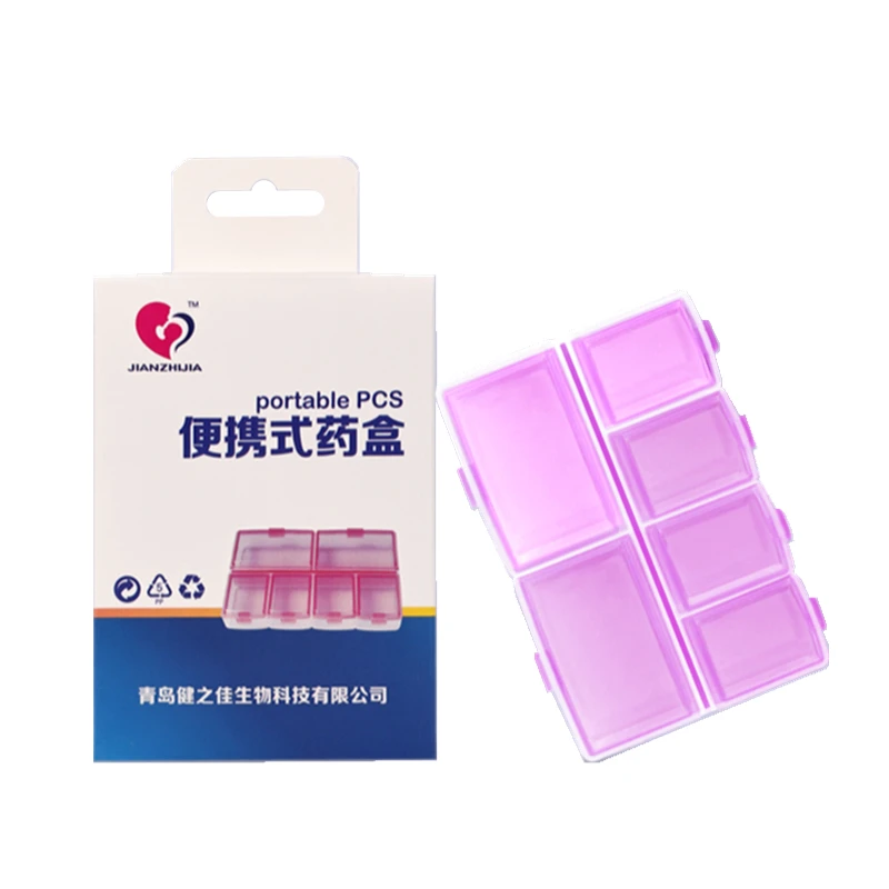 

Organizer Case 6 Grids Pill Box Medicinal Tablet Case Dispenser Medicine Boxes Dispensing Medical Kit Pure Color Transparency