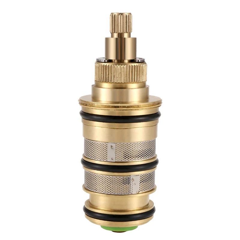 Brass Replacement Thermostatic Cartridge,Shower Mixer Valve Bar Repair Kit Intelligent Thermostatic Valve Core