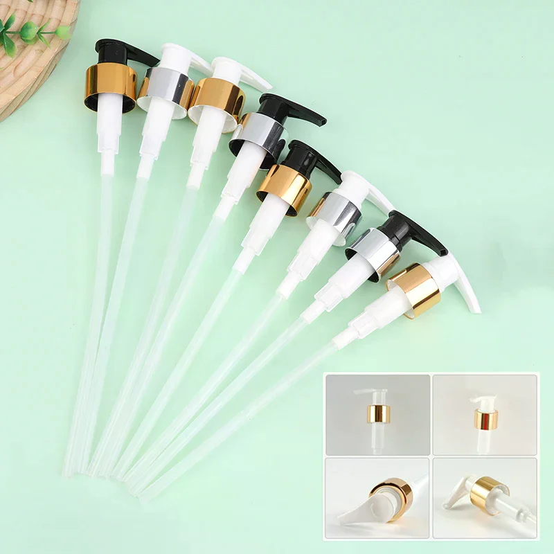 Soap Pump Liquid Pump Head Lotion Dispenser Head Push Type Head 24/28 Thread Bath Shampoo Bottle Press Nozzle Replace Pump Tube