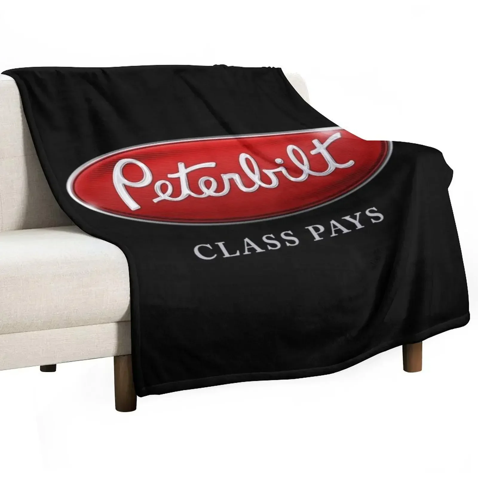 

peterbilt class pays Throw Blanket Plaid on the sofa manga Blankets