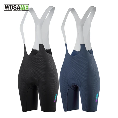 WOSAWE, pantalones cortos con pechera para ciclismo para mujer, pantalones con almohadilla de Gel Anti-UV para verano, pantalones con pechera para bicicleta, Baberos para bicicleta de primavera, medias ajustadas para bicicleta