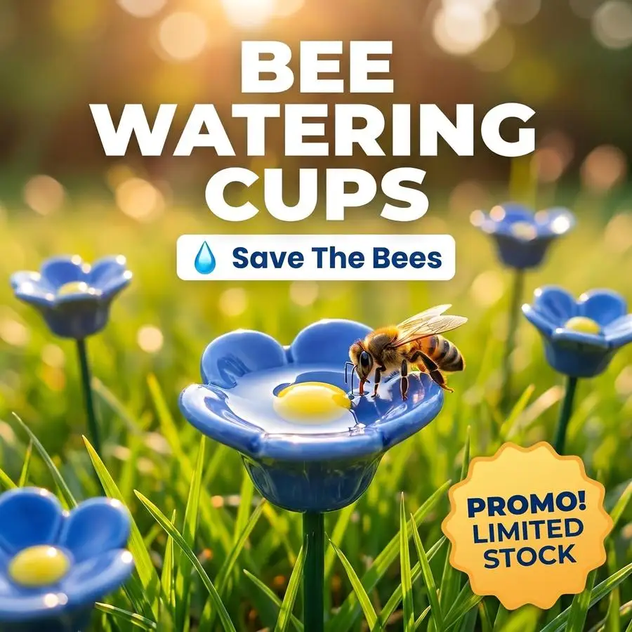 1/5/10/20/50/100pcs Resin Artificial Flower Bouquet Bee Water Cup/Handmade Garden Bee Water Cup/Creative Garden Decoration/Shape