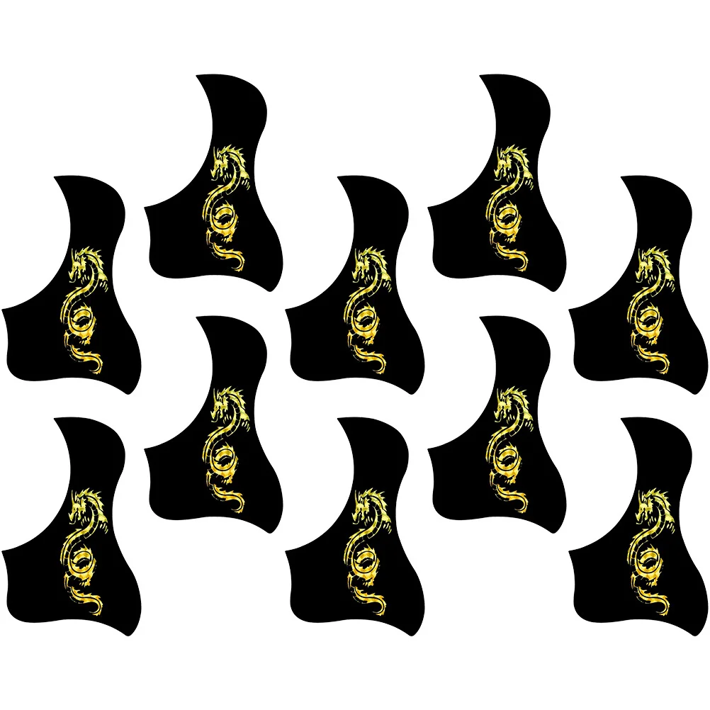 

10 Pcs Guitar Protector Cover Acoustic Guards Folk Pickguards Asphalt