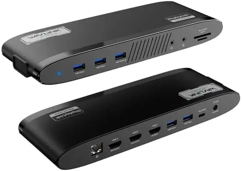 

Повысьте продуктивность с помощью док-станции WAVLink DisplayLink – 3 монитора, два экрана, зарядка 100 Вт!