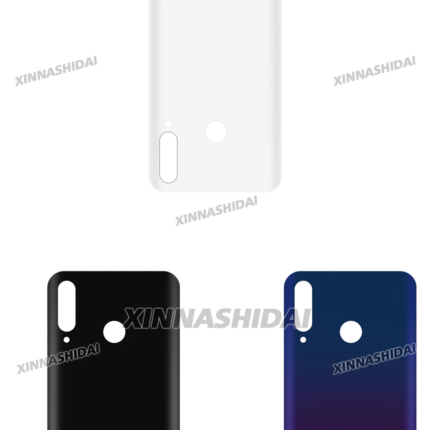 غطاء زجاجي خلفي عالي الجودة مع عدسة الكاميرا متضمنة - حافظة خلفية لهاتف Huawei P30 lite 2020 الإصدار الجديد (طراز 48 ميجابكسل) #4