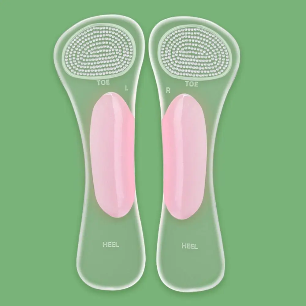 

Professional Anti Slip Gel Sole Pads Transparent Pain Relief Sandal Shoe Gel Insoles Arch Support Foot Care Gel Cushion Insole