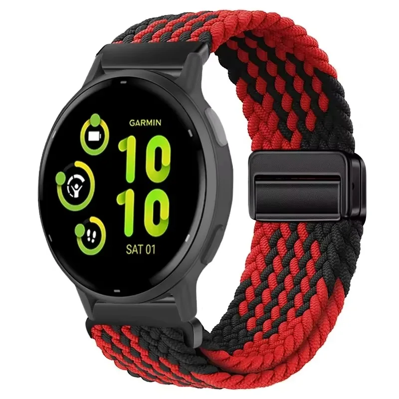 20mm 22mm Nylon Strap for Garmin Vivoactive 6 5/Move Trend/Venu 3 2 Wristband for Garmin Forernuuer 965 955 265 255 165 55 Strap