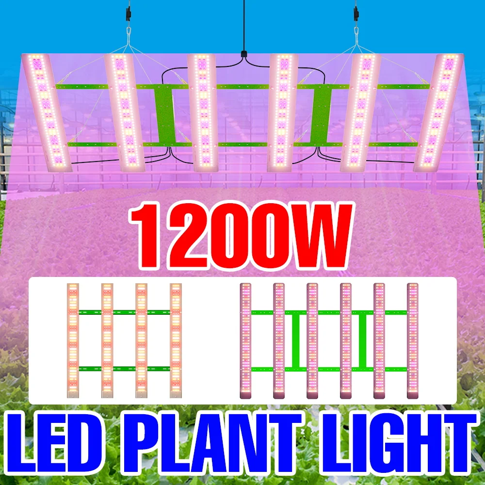 

800 Вт светодиодный светильник для выращивания растений, полный спектр, квантовая доска, лампа для выращивания, ИК-УФ-защита, комнатная теплица, мох, цветы, овощи, AC100-277V