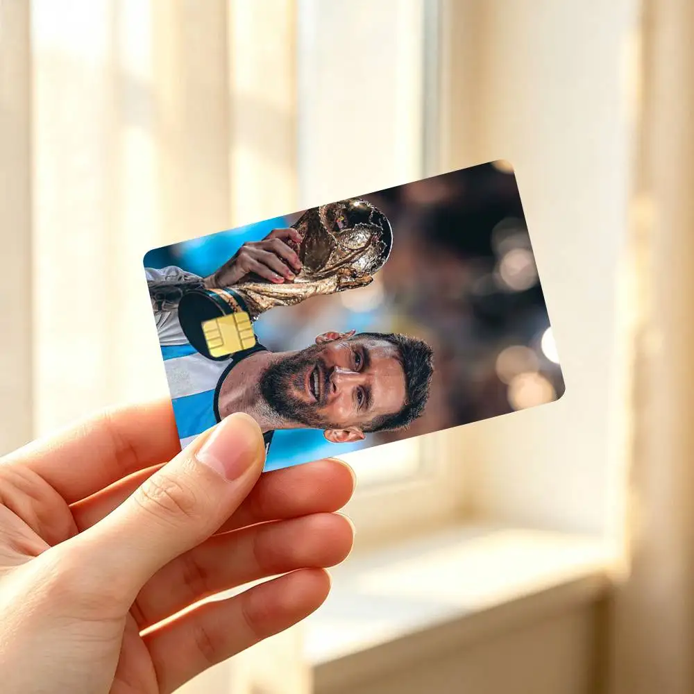 Lionel Messi  Football High Definition Matte PVC Film Tape | For Credit Card, Debit Card Stickers & Gift Decoration