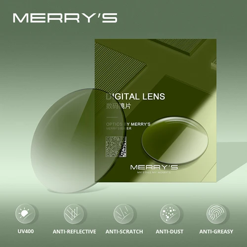 Imagen 2 del producto MERRYS teñido serie R2 gafas de sol graduadas con gradiente lentes 1,56 1,61 1,67 CR-39 lentes ópticos de resina miopía hipermetropía