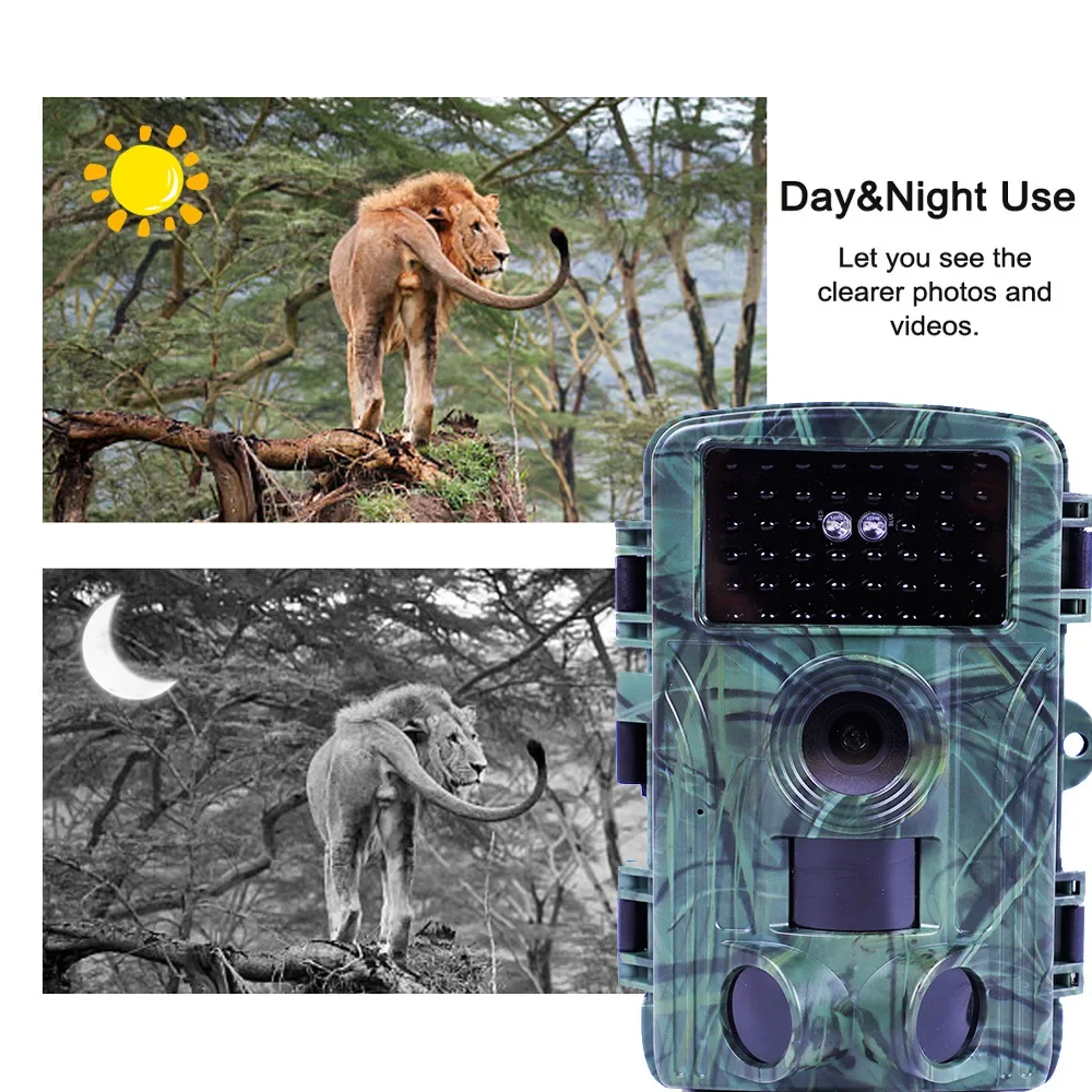 60mp Wifi Outdoor Hunting Trail Camera Pr1600 4K Wildlife Cam Track Motion Geactiveerd Infrarood Nachtzicht Waterdichte Fotoval