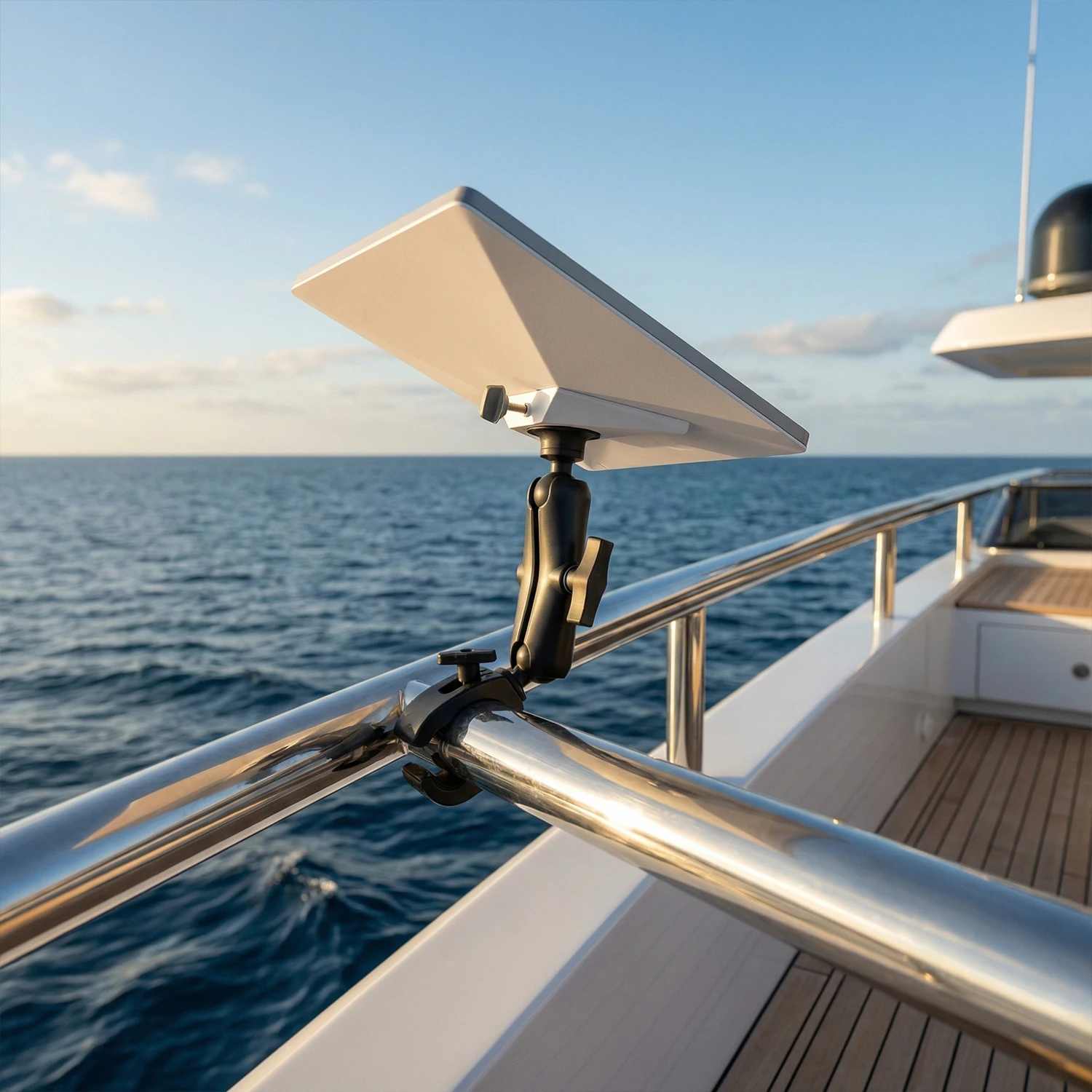 

VINmounts Portable Starlink Mount Clamp Bracket for RV Boat Off-Road, Adjustable Rail Mount for Starlink Dish Outdoor Travel Use