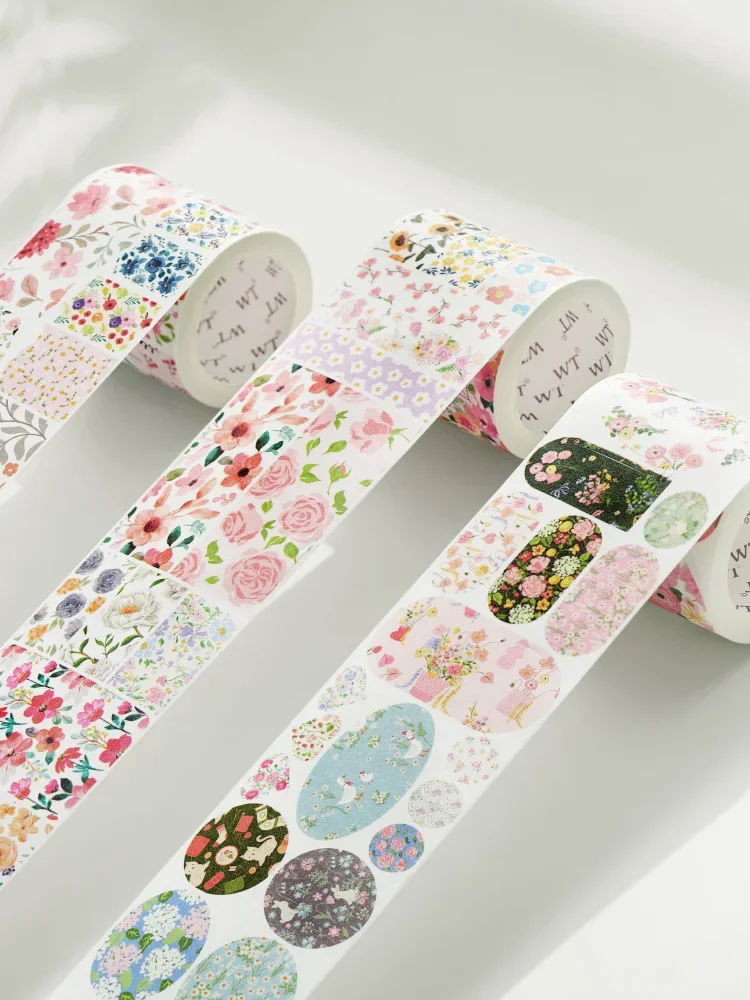 Imagem -03 - Flor Tecelagem Sonho Versátil Washi Die-cut Journal Tape Ins Vento Set wt