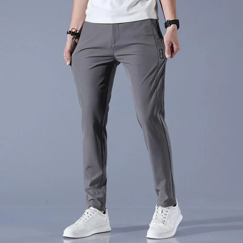 

Men Casual Trousers Men's Quick-dry Breathable Sweatpants with Pockets for Spring Autumn Loose Straight Fit Casual for Outdoor