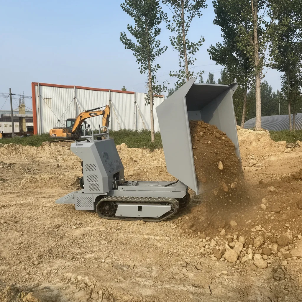 

Hydraulic Heavy Duty Mini Crawler Dumper Portable Track Dumper for Material Transportation