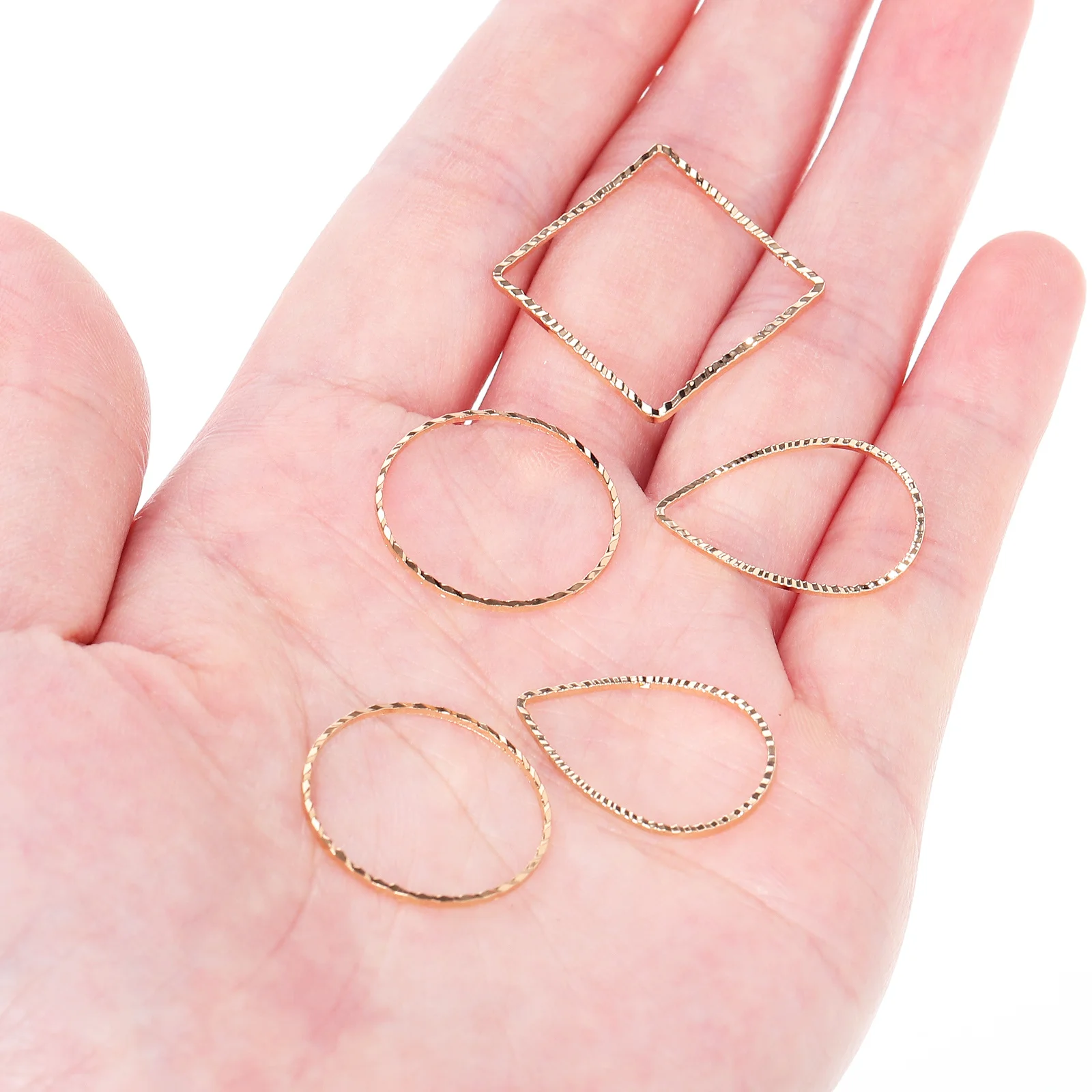 

30 Pcs Earring Hoop Making Accessories Beading Finding Metal Jewelry Supplies Charm for Crafts Earrings Kit Beaded