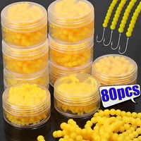 Floating Ball Bait Corn Flavor Fishing Float Beads Bottled Silicone Soft Bait Fishing Lure Foam Float Ball Beads Fishing Supplie